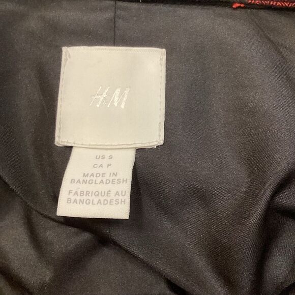 H&M Plaid Oversized Shirt Jacket Shacket Red Black Small Blogger Favorite - Picture 11 of 15